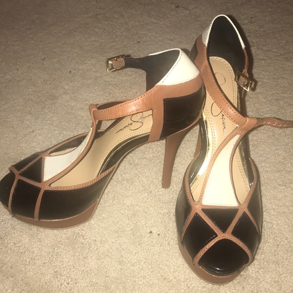 Jessica Simpson peep toe heel - Picture 2 of 7